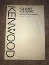 Kenwood Automatic Return Turntable Instruction Manual KD-291RC. Fixed Price $13.00.