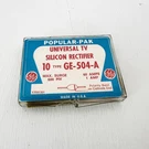 General Electric Silicon Rectifier GE-504-A Universal Tv Popular-pak Vintage. Fixed Price $8.99.