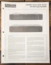 Altec Model 1651A 1652A Equalizer Owner / User Manual *original*. Fixed Price $14.97.