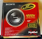 12" Sony Xplod Subwoofer XS-GTX121LW 1200W Dimple Cone Speaker Nos Complete. Fixed Price $199.99.