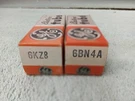 2 General Electric Tv/radio Electronic Tubes 6KKZ8, 6BN4A. Fixed Price $12.99.
