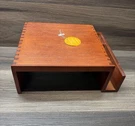 Rolodex Wood Phone Center Desk Stand Mahogany Tabletop. Fixed Price $29.99.
