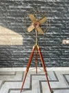 Modern Adjustable Wooden Tripod Pedestal Fan 3-SPEED Energy-efficient Electric. Fixed Price $162.80.