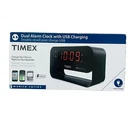 Timex T128BX Dual Alarm Clock With Usb Charging, Led Night Light, Large Snooze. Fixed Price $44.50.