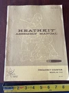 Vintage Heathkit Frequency Counter Original Manual Model IB-1101. Fixed Price $21.00.