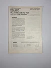 Kenwood KC-207 Stereo Control Amplifier + Remote RC-70/RC-70E/RC-70X Manual. Fixed Price $19.95.