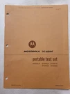 Motorola S1056A Portable Test Set 68P81011A01 Issue-d Instruction Manual 1964. Fixed Price $19.99.