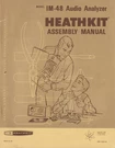 Genuine Original Heathkit IM-48 Audio Analyzer Assembly Manual. Fixed Price $15.99.
