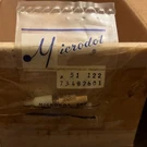 (186) Lot Microdot Connector In-line Crimp 1-PIN Copper 51 122 Silver White. Fixed Price $299.00.