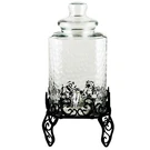 Gibson Home Moreauville 3 Piece 2.25 Gallon Square Embossed Glass Beverage. Fixed Price $110.78.