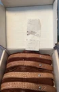 Vtg Sears Roebuck Leather Ankle Leg Weights With Original Box/receipt 2.5LBS. Fixed Price $29.99.