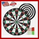 17'' Board, Set, Sports, Game, Sisal Bristle W/ 6 Steel-tip Darts. Fixed Price $9.99.