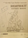 Heathkit GD-140 Two-station Intercom Assembly Manual. Fixed Price $20.00.