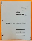 Hp 0001-3 Model 450A Amplifier Operating & Service Manual.. Fixed Price $29.99.