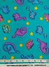 Vgt 2000 Blue/purple Dinosaurs Turquoise Fabric Traditions 1.75YDS Cotton. Fixed Price $15.99.