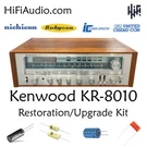 Kenwood KR-8010 Rebuild Restoration Recap Upgrade Kit Repair Filter Capacitor. Fixed Price $195.00.