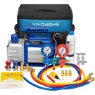 4.5CFM Vacuum Pump Kit 1/3HP With Hvac Manifold Gauge Set R134A R1234YF R410A. Fixed Price $109.97.