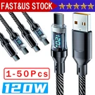 120W Super Fast Usb Type-c Charging Braid Phone Charger Lead With Display Lot. Fixed Price $127.27.