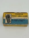 1960 Era Chadwick Pocket/purse Siren Alarm. Fixed Price $14.98.
