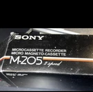 New Sony Microcassette Recorder M-205A Silver Vintage W/ Headset & Ac Adapter. Fixed Price $149.99.