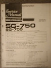 Pioneer SG-750 SG-705 Ku Service Manual Graphic Equalizer Original. Fixed Price $49.99.