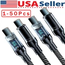120W Super Fast Usb Type-c Charging Braid Phone Charger Lead With Display Lot. Fixed Price $164.99.
