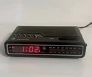 Vtg General Electric Alarm Clock Am/fm Radio Wood Grain Retro Tested Works!. Fixed Price $28.00.