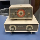 Montgomery Ward's Airline Vintage 1950'S Am/fm Clock Radio, Works!. Fixed Price $75.00.
