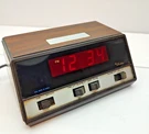 Vintage Sears Roebuck Tradition Woodgrain Digital Alarm Clock Model No. 47193. Fixed Price $15.96.