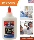 Elmers Liquid School Glue Vllvvz, Washable, 4 Ounces, 2 Count. Fixed Price $17.21.