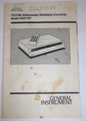 Tocom Gi Addressable Baseband Cable Converter User's Instruction Manual 5503-VIP. Fixed Price $9.99.