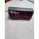 Micronta Vintage Large Red Led Digital Alarm Clock Radio Shack 63-802 Gray. Fixed Price $15.99.