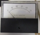 Analog Voltmeter 75VDC, Electro-meters Yokogawa, 251-220-PBPB 3X2." Panel. Fixed Price $15.75.