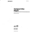 Sony CDP-CX220 Player Owners Manual. Fixed Price $22.24.