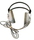 Vtg 60S Lafayette Gray Black Stereo Over-ear Headphones 99-0034 8OHM 1/4" Plug. Fixed Price $34.88.
