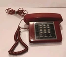 Vintage Soundesign Table Top Push Button Telephone 7255AR - Maroon. Fixed Price $24.49.