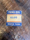 1 Vintage 6L6G Tungsol Tube Untested. Fixed Price $45.00.