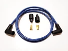 8MM Suppression Core Old School Vintage Braided Cloth Blue Black Spark Plug Wire. Fixed Price $24.99.