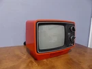 Vintage 1975 Rca AU-091-A Model Orange B/w 9" Screen Atomic Tv Television. Fixed Price $175.00.
