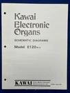 Original Kawai Electronic Organ Schematic Diagrams Manual / E120W-2. Fixed Price $19.95.
