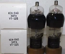 307 VT-225 Ken Rad Black Base Triple Mica Coated Glass Made In Usa 2PCS. Fixed Price $210.00.