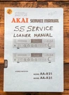 Akai AA-R21 AA-R31 Receiver Service Manual *original*. Fixed Price $19.97.
