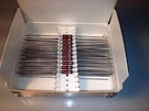 2.2K Ohm 1/2 Watt 10% Tolerance Trw Carbon Resistor (50 Pack). Fixed Price $65.00.