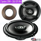 2X Pioneer 6.5" 200 Watts 2-WAY Speakers + 18 Gauge 50FT Wire. Fixed Price $49.99.