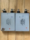 Great Nos Pair Usn Issue Ge Pyranol 4 Uf 1500V Pio Bathtub Capacitor Exc. Fixed Price $75.00.