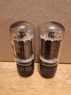 Pair Vacuum Power Tubes Ge 6L6GB Black Plate. Fixed Price $125.00.