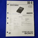 Sony DD-8 Service Manual Original Paper Oem Repair Guide Usa. Fixed Price $29.95.