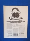 Koss ESP-6 Electrostatic Headphones Magazine Audio November 1968. Fixed Price $19.74.