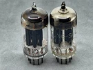 (2) Tung-sol 5687 Tubes Black Plates Horseshoe Getters Tests Nos Amplitrex. Fixed Price $34.99.