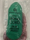 Nos Red Western Electric Long Handset Cord H4DU. Fixed Price $7.77.